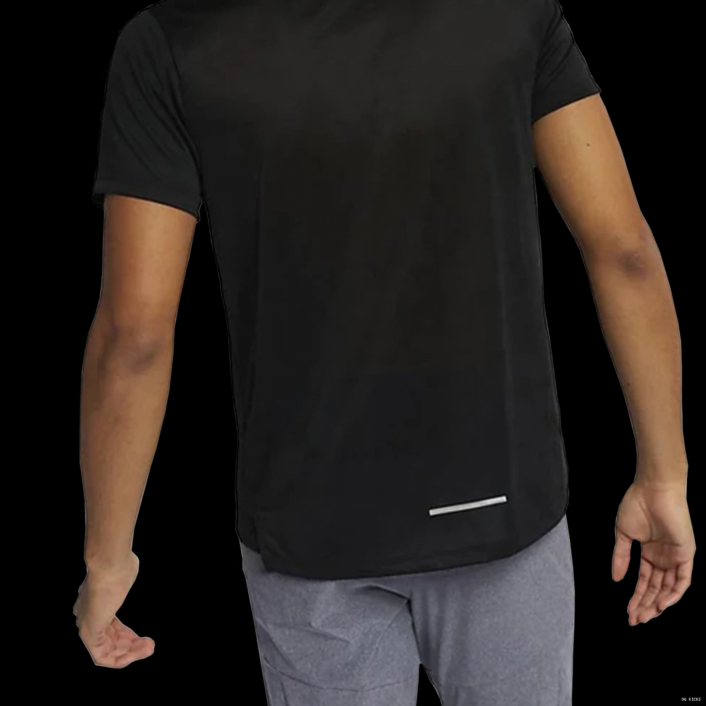 Nike T Shirt Miler Dri-Fit Black 1.0 0815